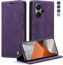 Handyhülle Xiaomi Redmi Note 13 Pro Plus 5G Lila Magnet Standfunktion