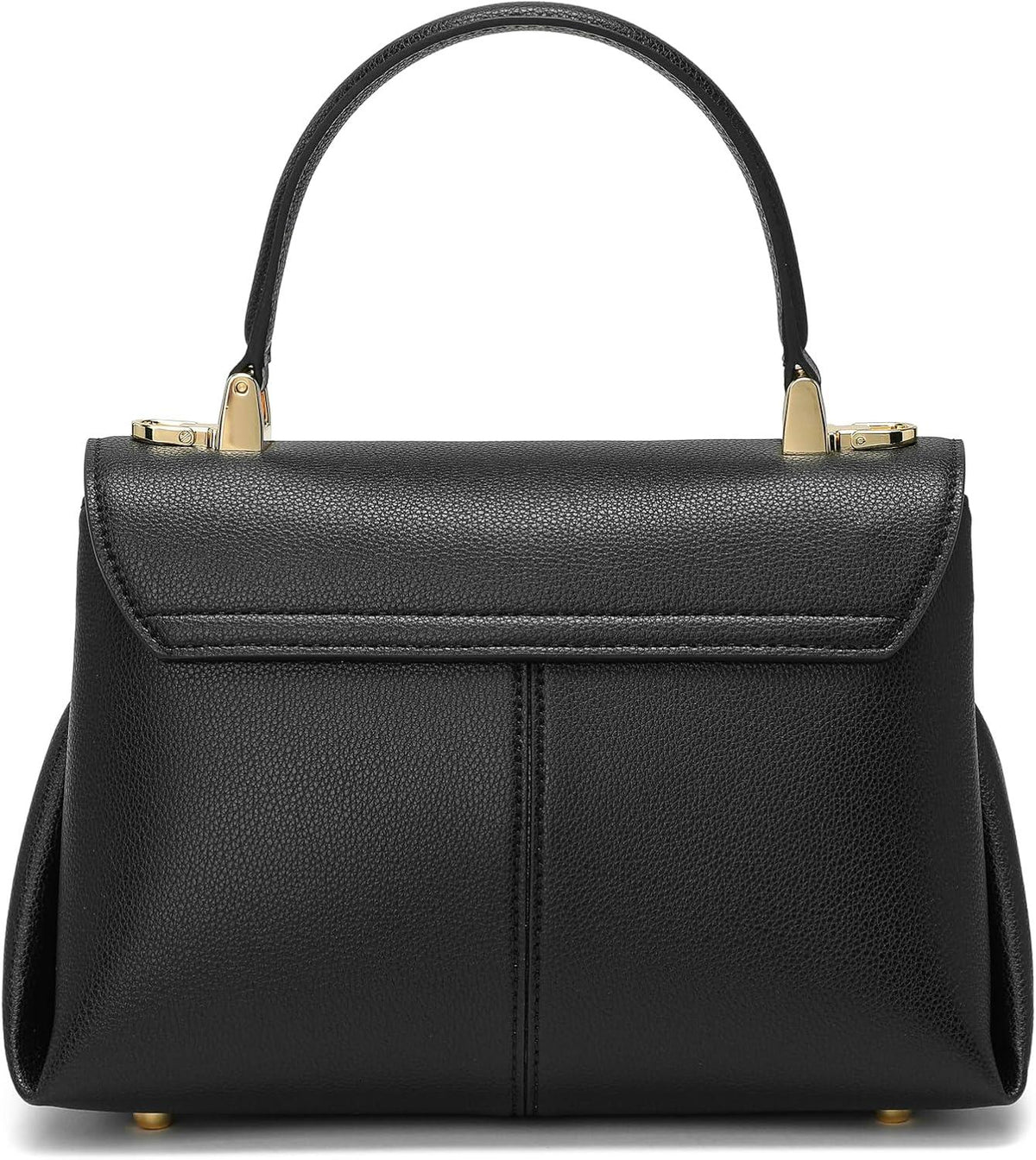 Leder Handtasche Damen Klein Crossbody Umhängetasche Schwarz