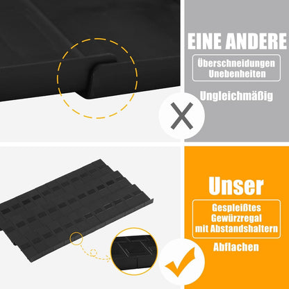 Gewürz Organizer Schublade für Gewürzgläser Aufbewahrung 48 Stück