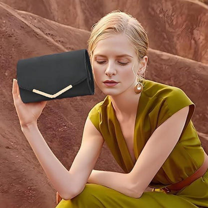 Miss Lulu Damen Abendtasche Umschlag Clutch mit Kette für
