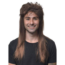 70er 80er Jahre Meeräsche Perücke Braun Locken Cosplay Halloween