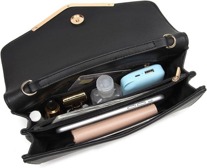 Damen Umschlag Clutch Abendtasche Handtasche Kette Hochzeit Party