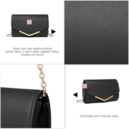 Damen Umschlag Clutch Abendtasche Handtasche Kette Hochzeit Party