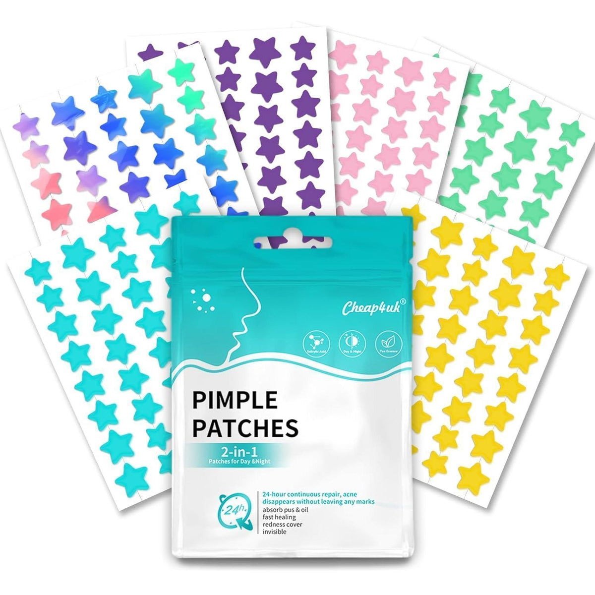 Pickel Patches mit Teebaumöl & Salicylsäure – 240 Stück