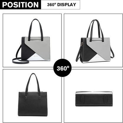 Schicke Damen Handtasche Henkeltasche PU Leder