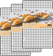 Abkühlgitter Set Edelstahl Schwarz 40,2cm*25cm 3er-Pack