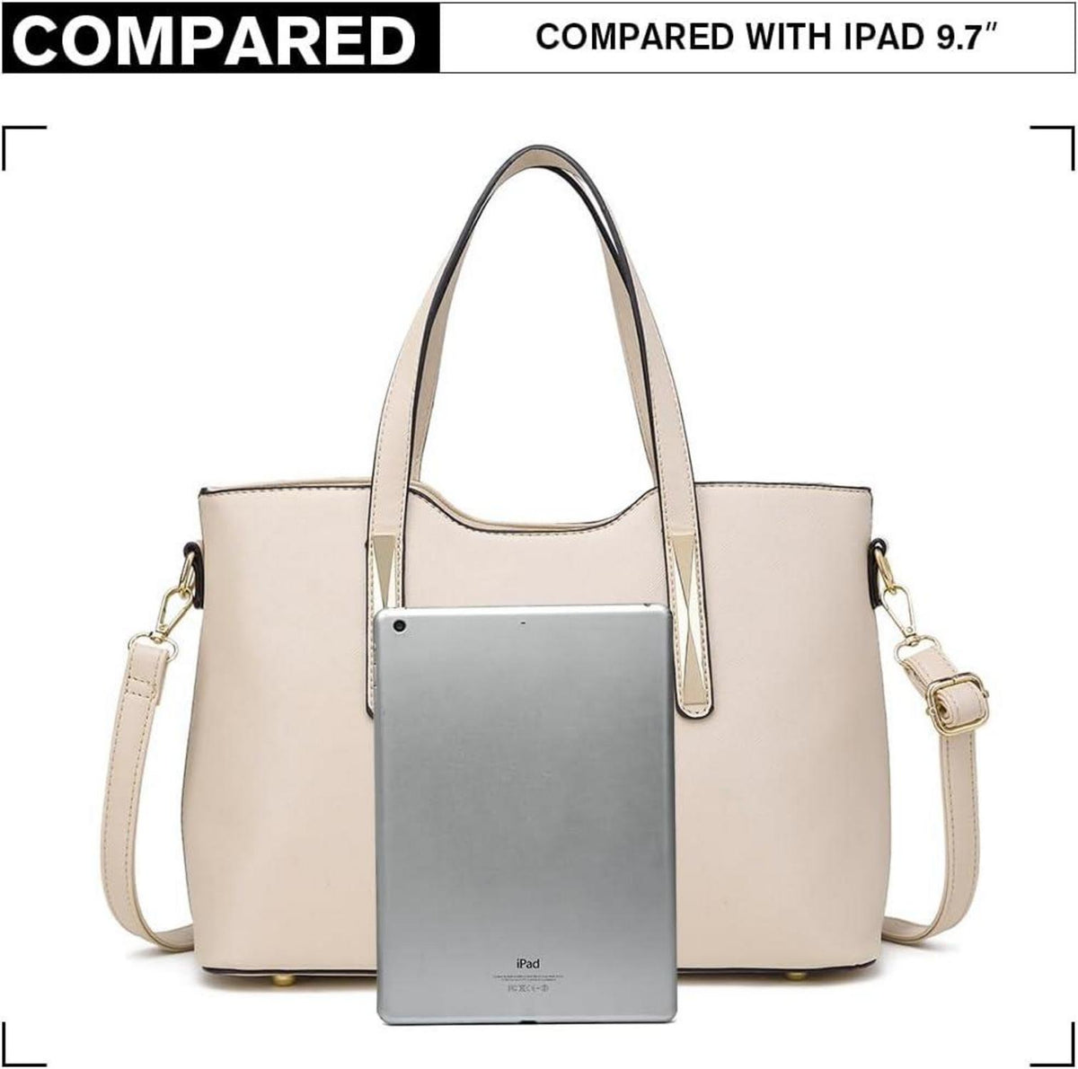 Modische Damen Handtasche Schultertasche Mittelgroß Set