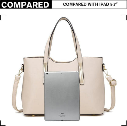 Modische Damen Handtasche Schultertasche Mittelgroß Set