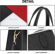 Miss Lulu Damen Handtasche Henkeltasche PU Leder