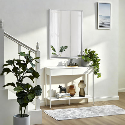 Rechteckiger Wandspiegel mit Metallrahmen 65x45 cm – Modern & Dekorativ