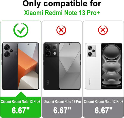 AROYI Xiaomi Redmi Note 13 Pro+ 5G Hülle Kameraschutz Grün