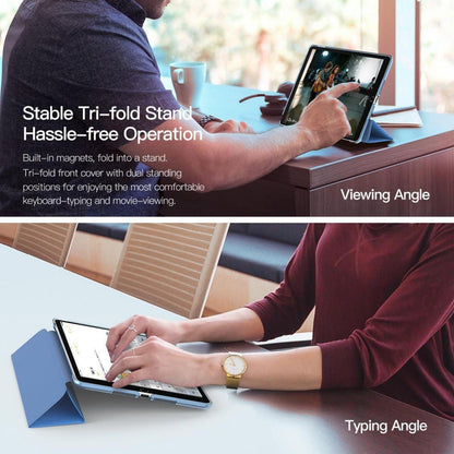 iPad 9. Gen 2021/8. Gen 2020/7. Gen 2019 Hülle, Smart Cover Auto Schlafen/Wachen, 10,2 Zoll, Blau