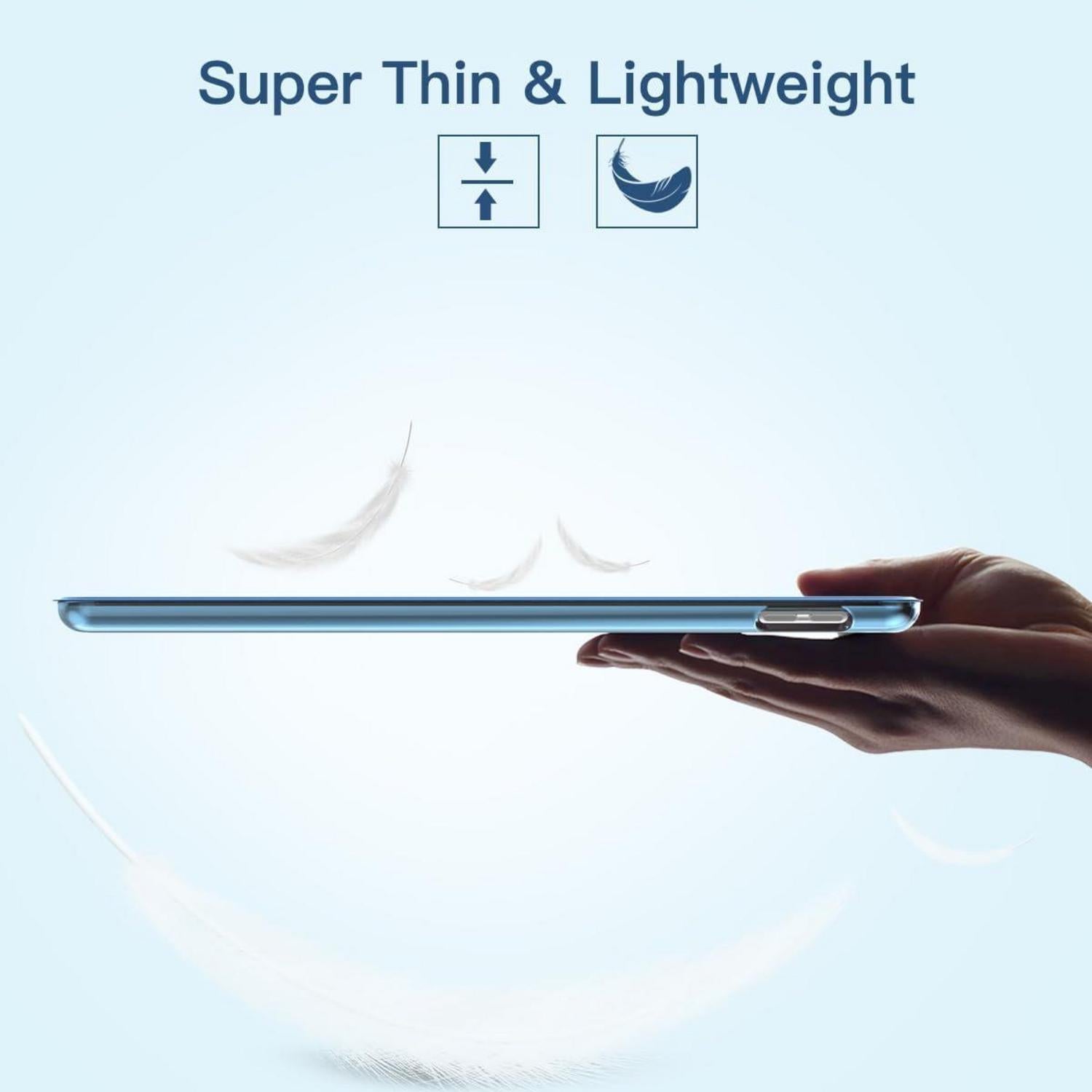 iPad 9. Gen Hülle 2021 Ultra Dünn Smart Cover 10,2 Zoll Blau