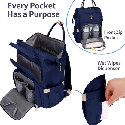 Wickelrucksack Baby Rucksack wasserdicht Große Kapazität Bunt