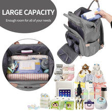 Baby Wickelrucksack mit Wickelunterlage und Großer Kapazität