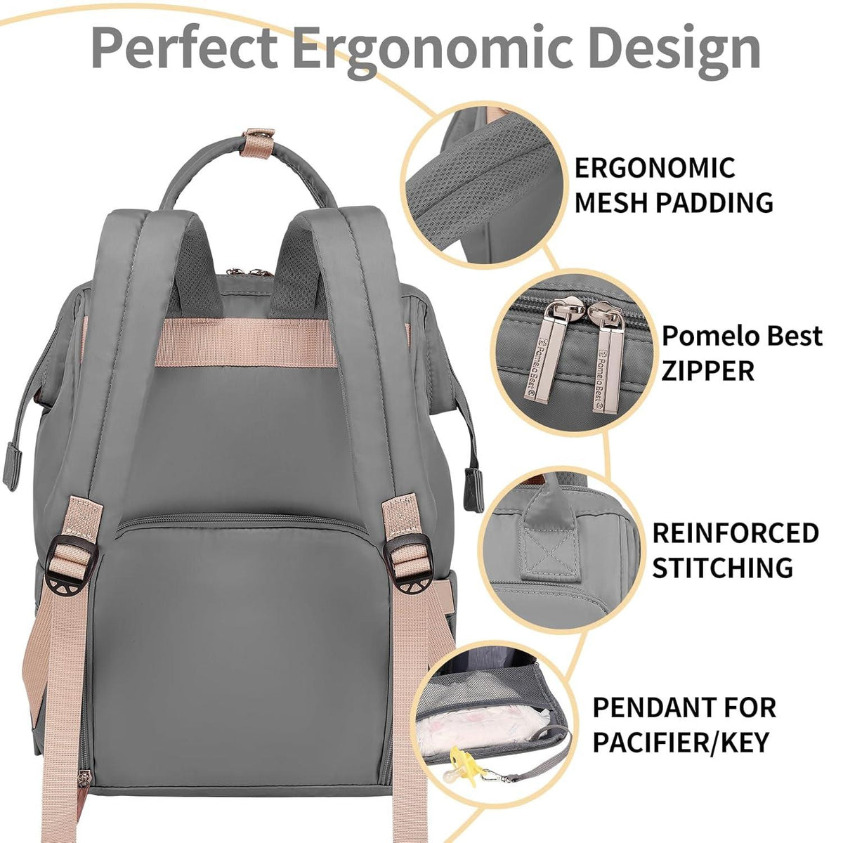 Baby Wickelrucksack Rucksack wasserdicht mit Wickelunterlage Große Kapazität