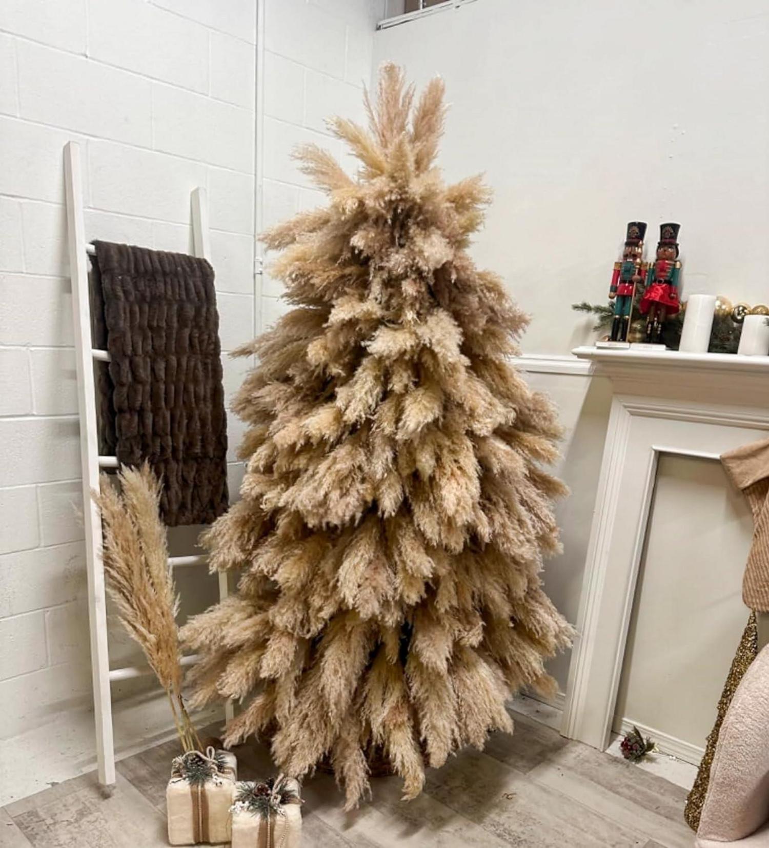 20er Set Pampas Grass XXL Deko Boho Wohnzimmer Schlafzimmer Badezimmer
