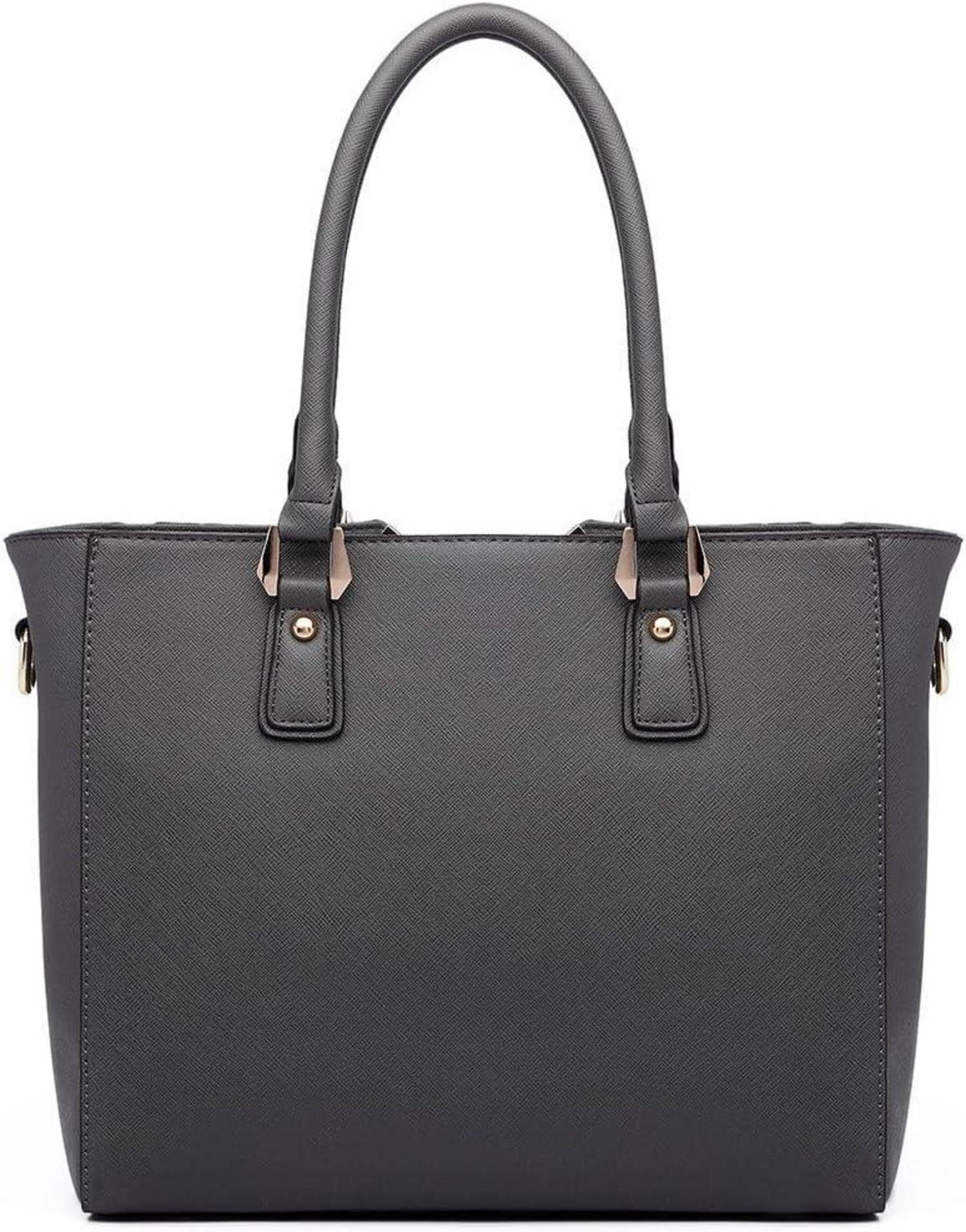 Miss Lulu Damen Handtasche Schultertasche Shopper V-förmiges Design Henkeltasche