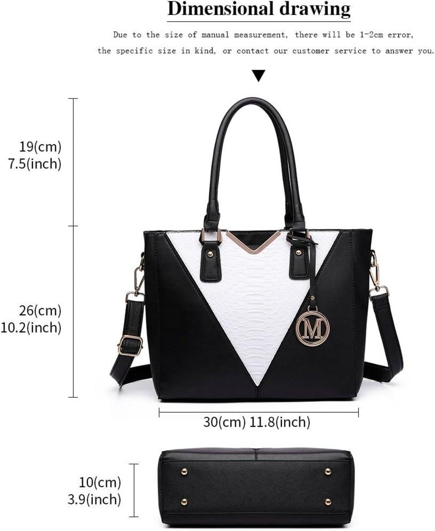 Damen Handtasche Schultertasche Shopper Aktentasche Henkeltasche Blau
