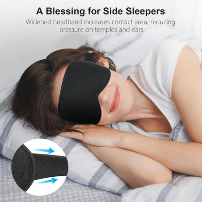 Schlafmaske Schlafbrille 3D Atmungsaktiv für Frauen Herren