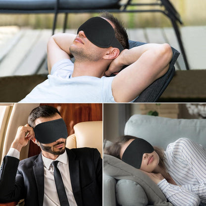 Schlafmaske Schlafbrille 3D Atmungsaktiv für Frauen Herren