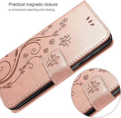 Lederhülle Samsung Galaxy A15 5G/4G Wallet Schutzhülle Schwarz