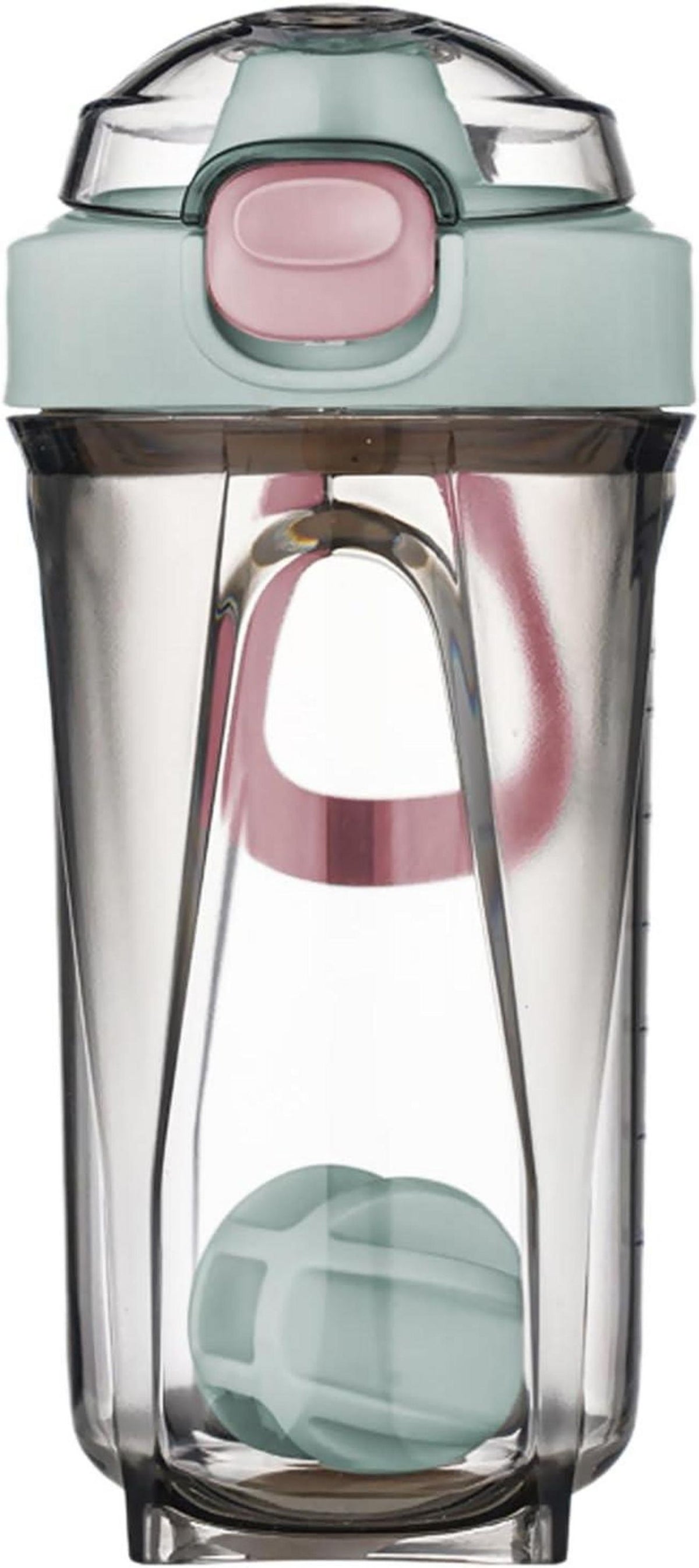 Protein Shaker 500ml mit Mixerball auslaufsicher und Griff