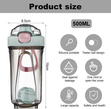 Shaker mit Mixerball und auslaufsicherem Deckel, 500ml, Blau