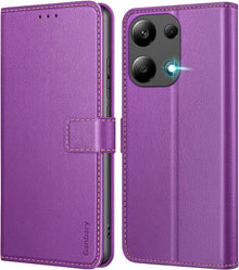 Handyhülle Xiaomi Redmi Note 13 Pro 4G Leder Klapphülle Violett