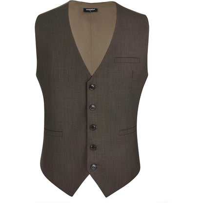 Herren Weste Baumwolle Weinlese Braun XL