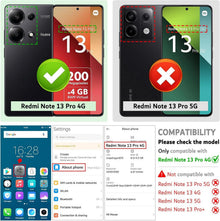 Leder Handyhülle Xiaomi Redmi Note 13 Pro 4G Schwarz