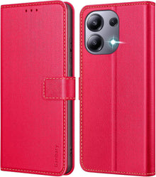 Handyhülle Xiaomi Redmi Note 13 4G Leder Klapphülle Magnetverschluss