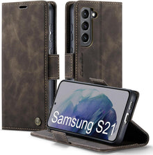 Samsung Galaxy S21 Hülle Klappbar PU Leder RFID Schutz Handyhülle 5G
