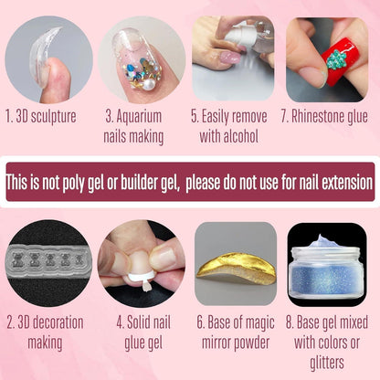 Fester UV Nagel Gel Kleber – Nicht Klebrig & Langlebig