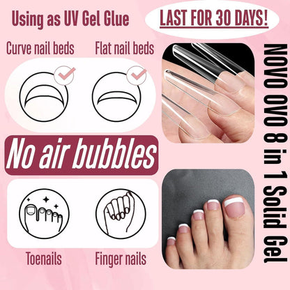 Fester UV Nagel Gel Kleber – Nicht Klebrig & Langlebig