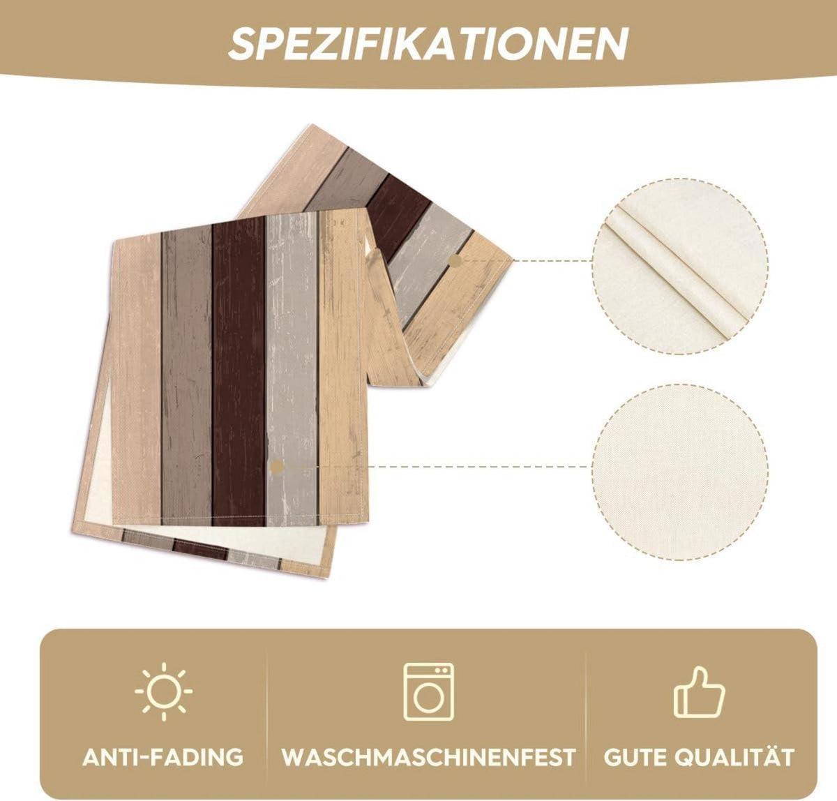 Artoid Mode Braun Herbst Tischläufer 40x240 cm für Küche Party