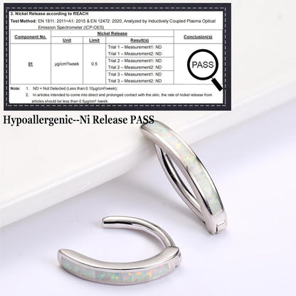 Bauchnabelpiercing Set 6 Stück Gold Silber CZ Opal Herz Clicker