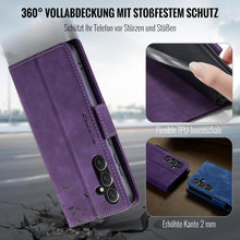 Samsung Galaxy S24 5G Handyhülle PU Leder Wallet Cover Lila