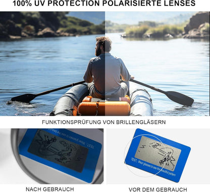 Polarisierte UV400-Sonnenbrille Retro Vintage Sportbrille für Herren und Damen