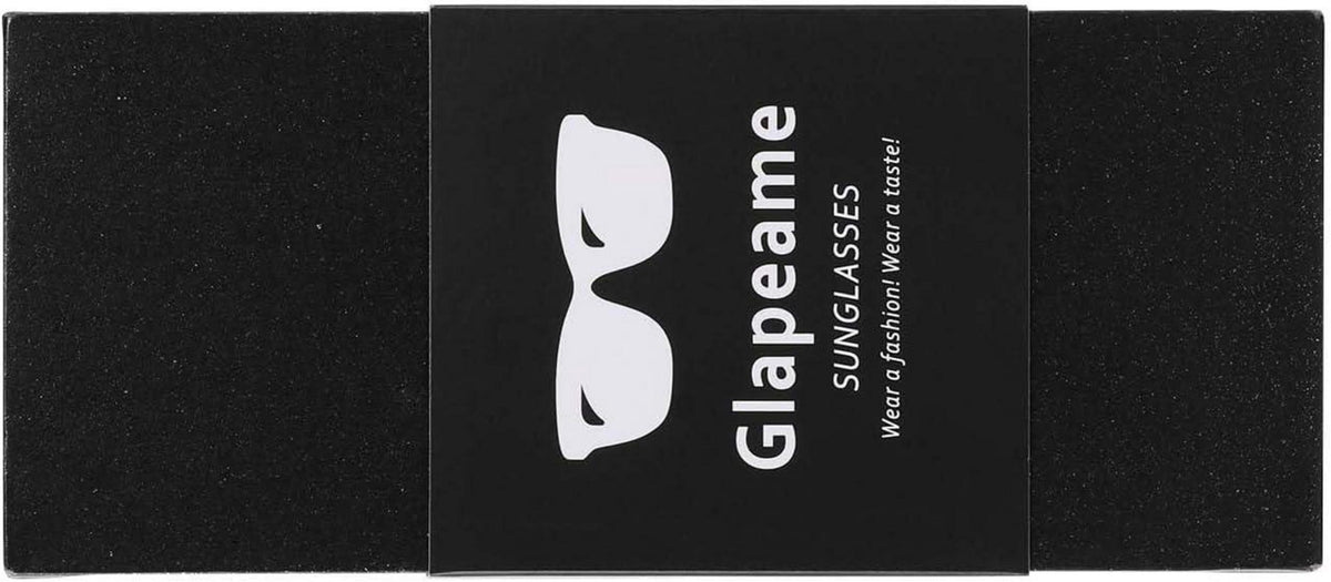 Polarisierte Sonnenbrille Schwarz UV400 Retro Vintage Sportbrille Unisex