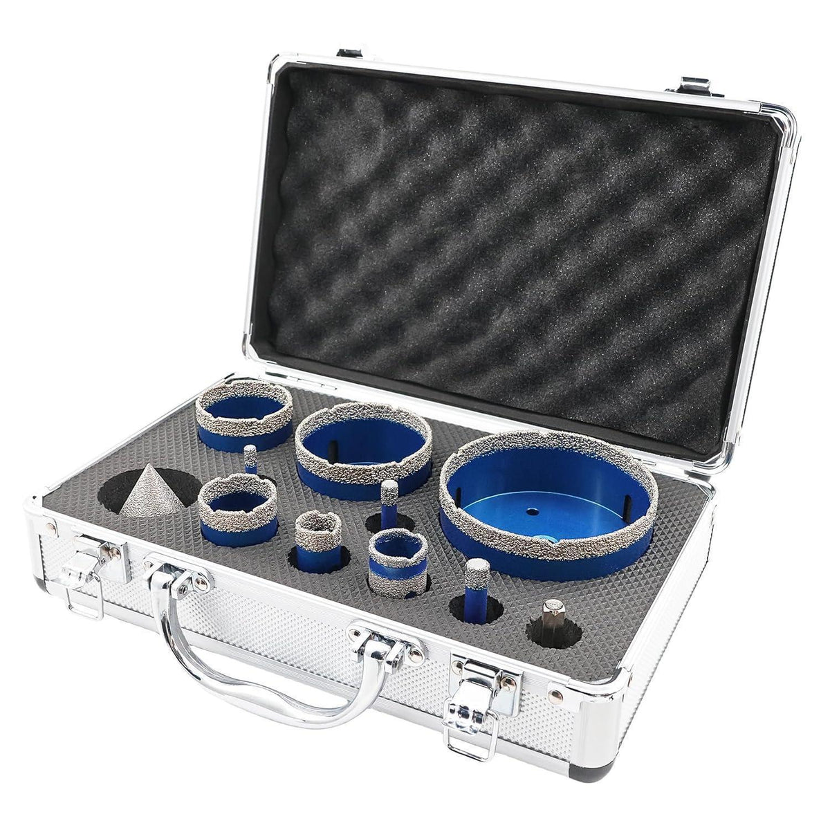 Diamantbohrer Set für Winkelschleifer: Fliesen, Granit, Marmor