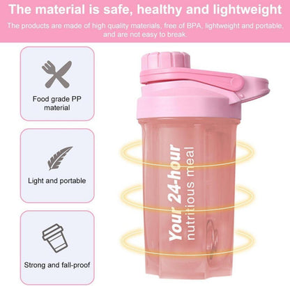 Protein Shaker 600ML Eiweiß Shaker Auslaufsicher BPA-frei