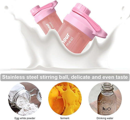 Protein Shaker 600ML Eiweiß Shaker Auslaufsicher BPA-frei Drehverschluss