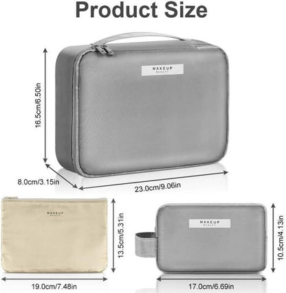 Aucuu Kosmetiktasche wasserdicht 2er Set, großes
