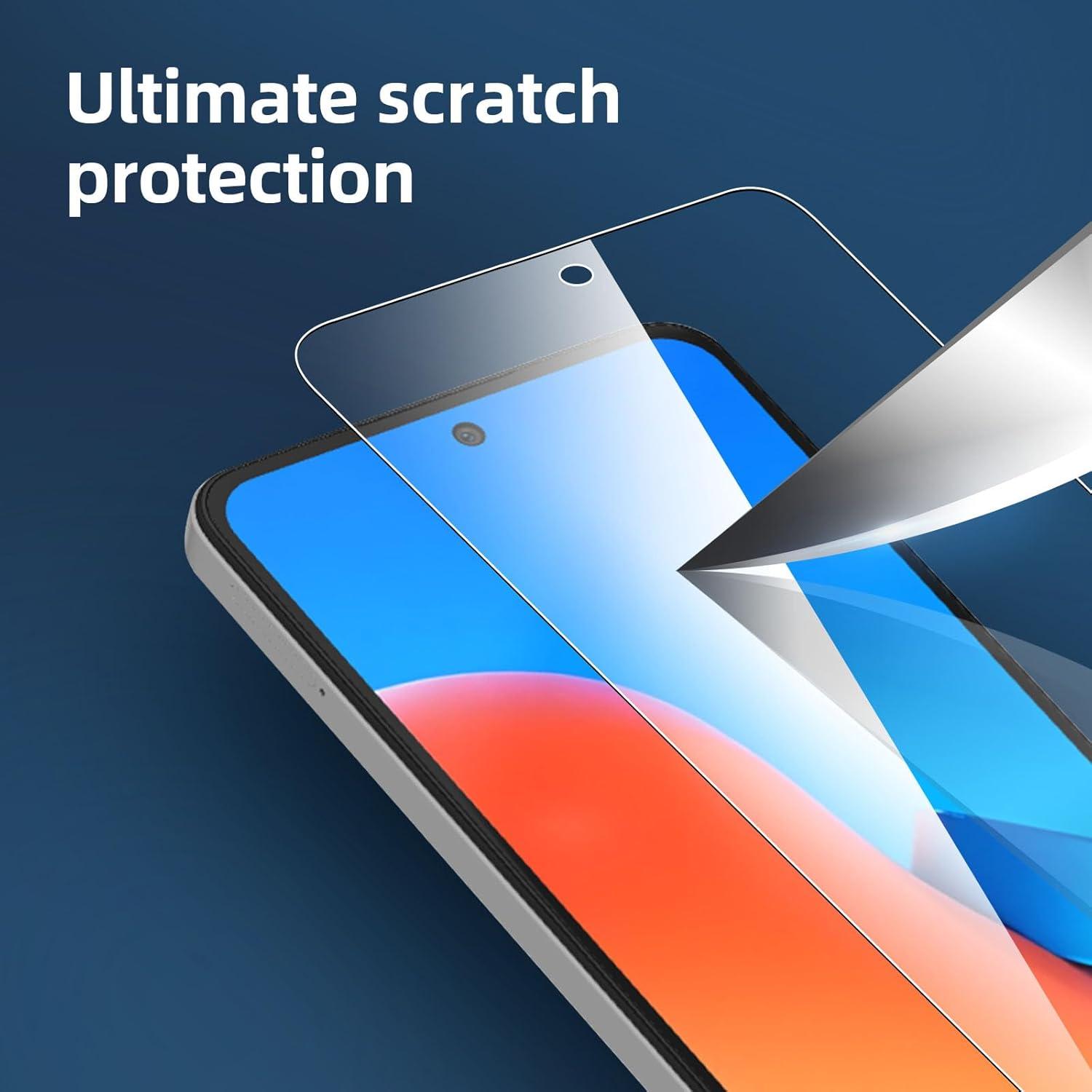 3er Set Panzerglas Xiaomi Redmi 12, 9H Härte, Ölabweisende