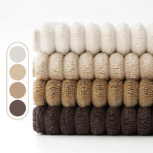4er Set Kissenbezüge Kordsamt Sofa Kissen 40x40 cm Braun