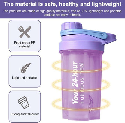 Protein Shaker 600ML Eiweiß Shaker für Supplement Shakes mit