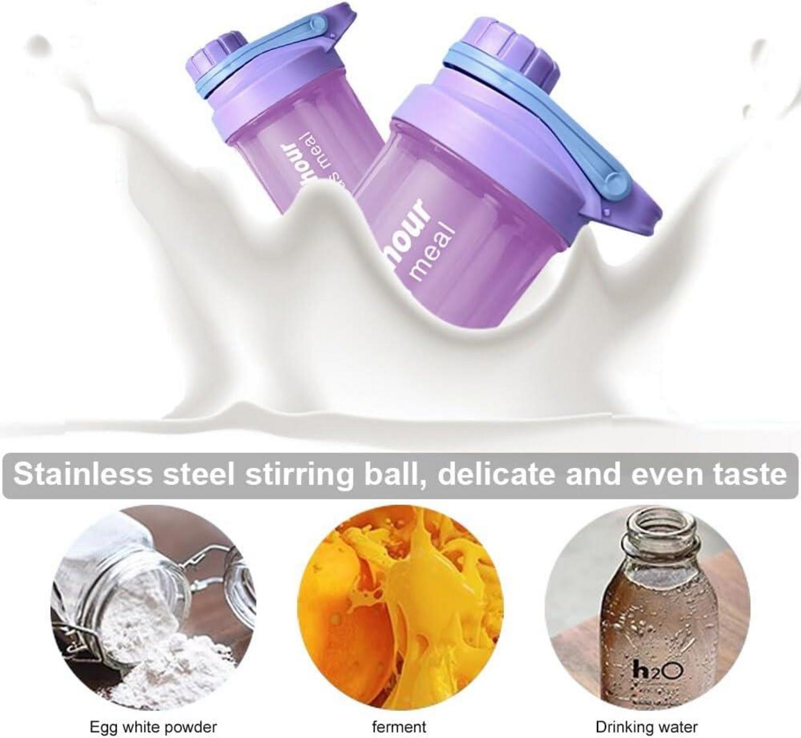 600ML Protein Shaker für Supplement Shakes mit Sieb & Mess-Skala