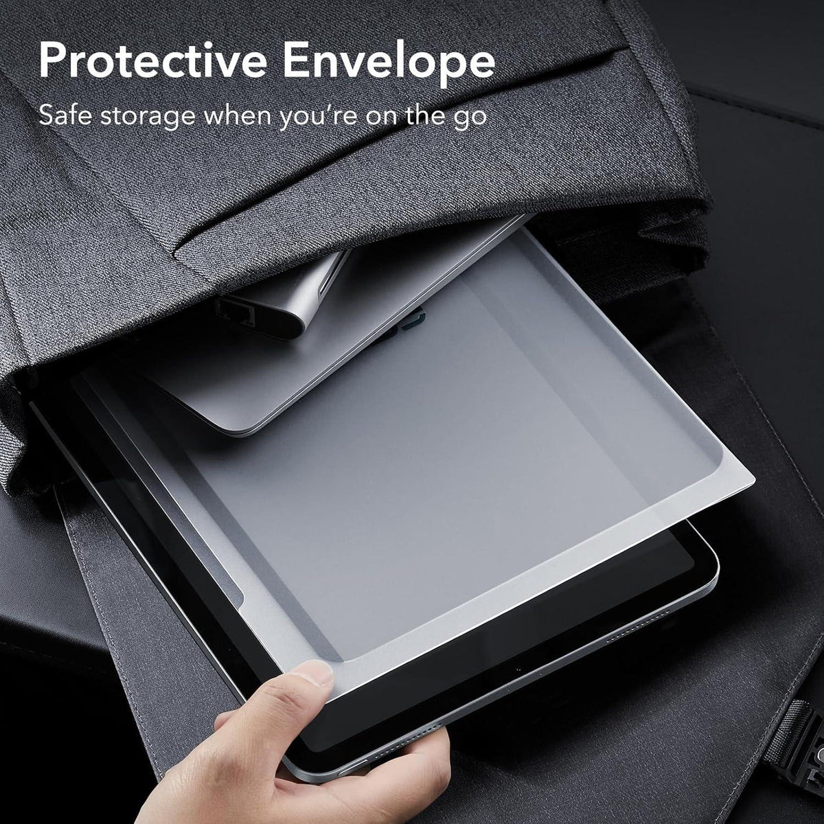 ESR Schutzfolie für iPad Pro 12,9 Zoll, Abnehmbarer Magnetischer Sichtschutz, Anti-Spionage Blickschutzfilter, matte Oberfläche