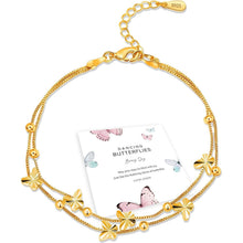 Silber Armband Damen 925 mit Schmetterlingen & Perlen
